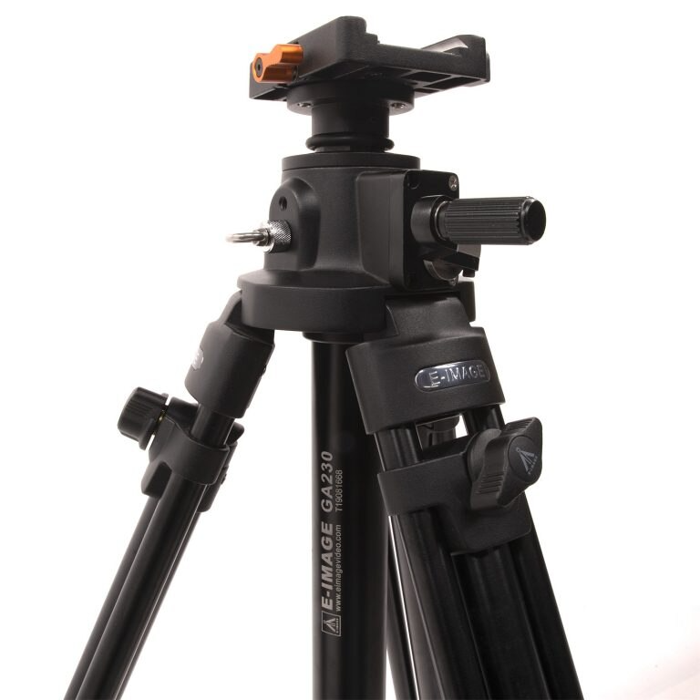 Ikan Aluminum Tripod, Dolly, Geared Center Column, & Quick Release Plate for PTZ Cameras