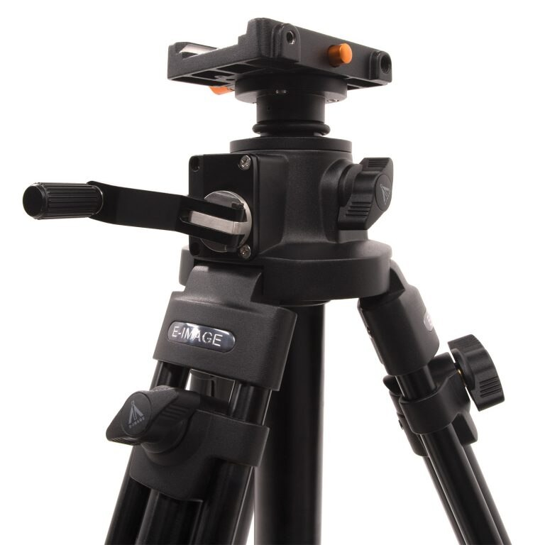 Ikan Aluminum Tripod, Dolly, Geared Center Column, & Quick Release Plate for PTZ Cameras