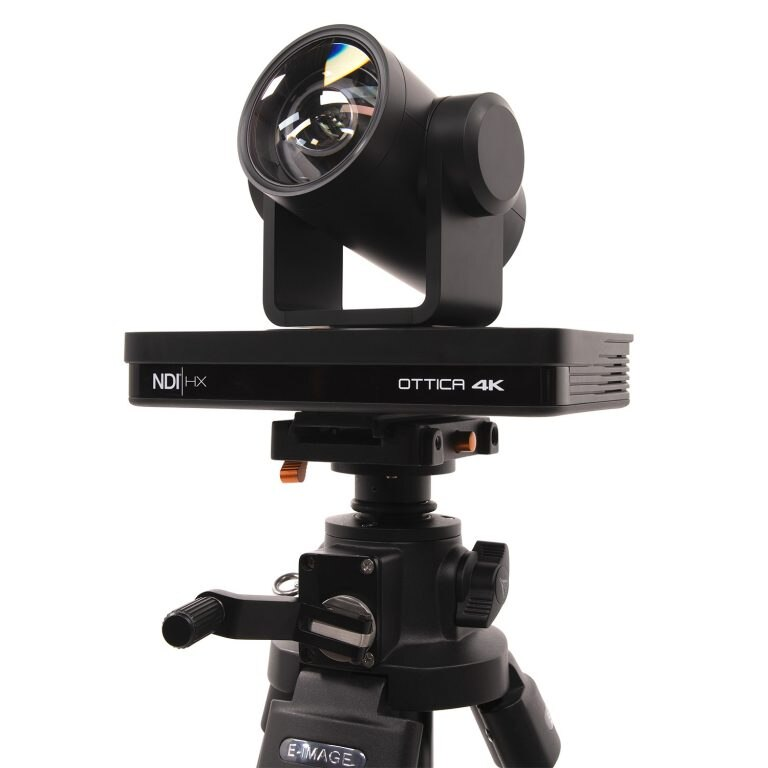 Ikan Aluminum Tripod, Dolly, Geared Center Column, & Quick Release Plate for PTZ Cameras