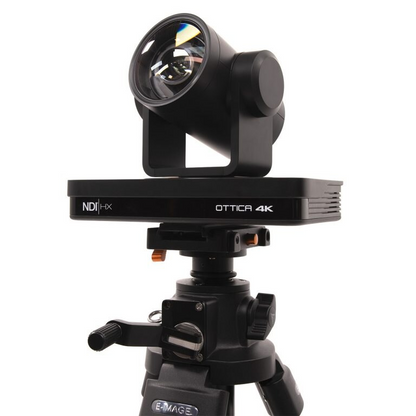 Ikan Aluminum Tripod, Dolly, Geared Center Column, & Quick Release Plate for PTZ Cameras