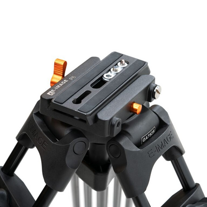 Ikan Aluminum Tripod, Dolly, 75mm Flat Base, & Quick Release Plate for PTZ Cameras