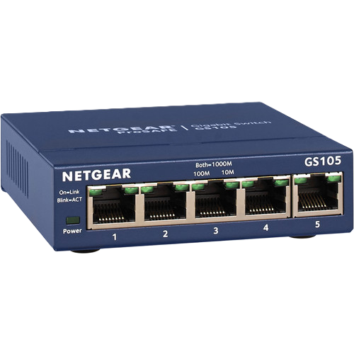NETGEAR GS105 5-Port Gigabit Ethernet Unmanaged Switch