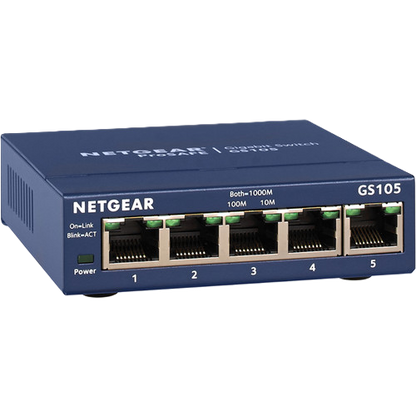 NETGEAR GS105 5-Port Gigabit Ethernet Unmanaged Switch