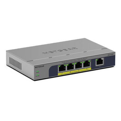 NETGEAR GS105P 5-Port Gigabit Ethernet Unmanaged PoE Switch