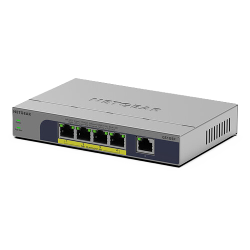 NETGEAR GS105P 5-Port Gigabit Ethernet Unmanaged PoE Switch