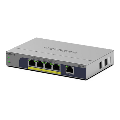 NETGEAR GS105P 5-Port Gigabit Ethernet Unmanaged PoE Switch