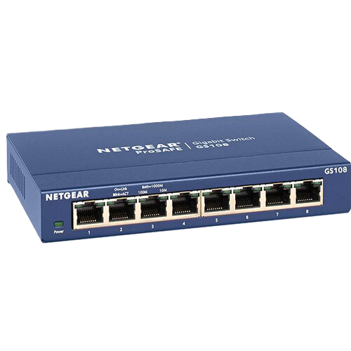 NETGEAR GS108 8-Port Gigabit Ethernet Unmanaged Switch