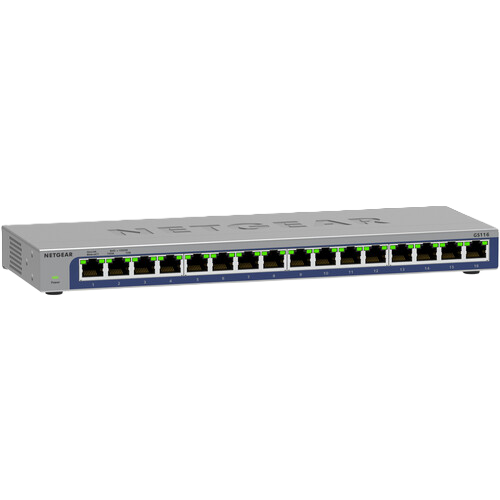NETGEAR GS316 16-Port Gigabit Ethernet Unmanaged Essentials Switch