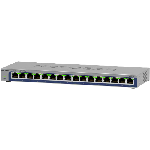 NETGEAR GS316 16-Port Gigabit Ethernet Unmanaged Essentials Switch