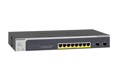 NETGEAR GS510TPP 8-Port Gigabit Ethernet High-Power PoE+ Smart Switch with 2 Dedicated SFP Ports (190W)
