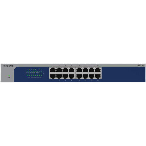 NETGEAR GS516 16-Port Gigabit Ethernet Unmanaged Switch
