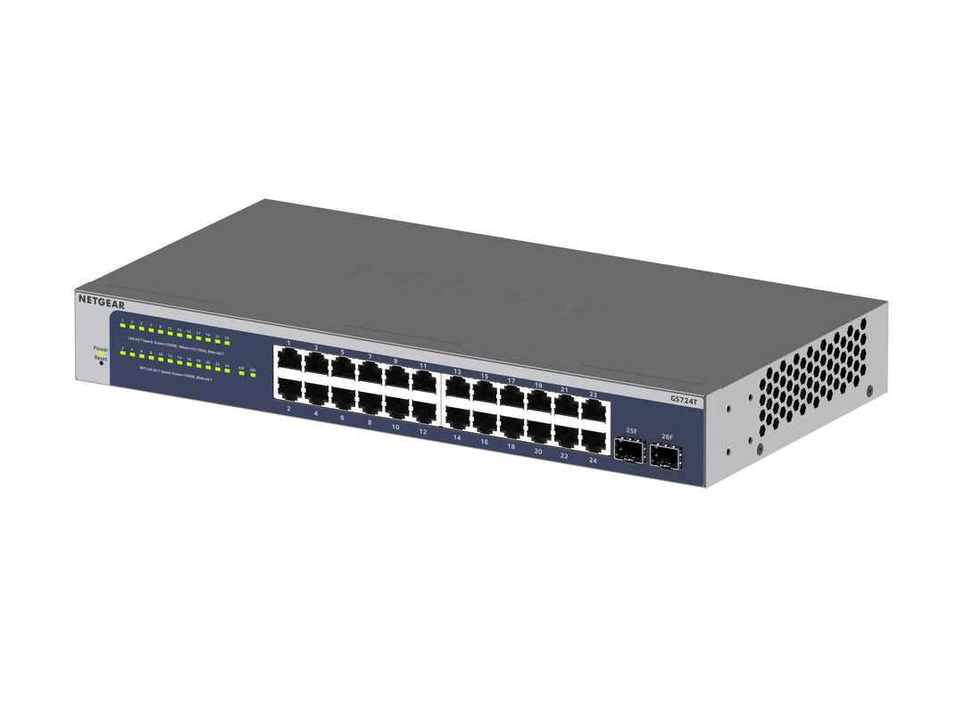 NETGEAR 24-Port Gigabit Ethernet Smart Switch with 2 Dedicated SFP Ports