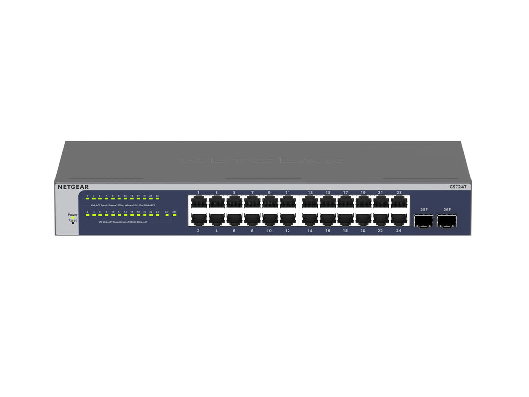 NETGEAR 24-Port Gigabit Ethernet Smart Switch with 2 Dedicated SFP Ports