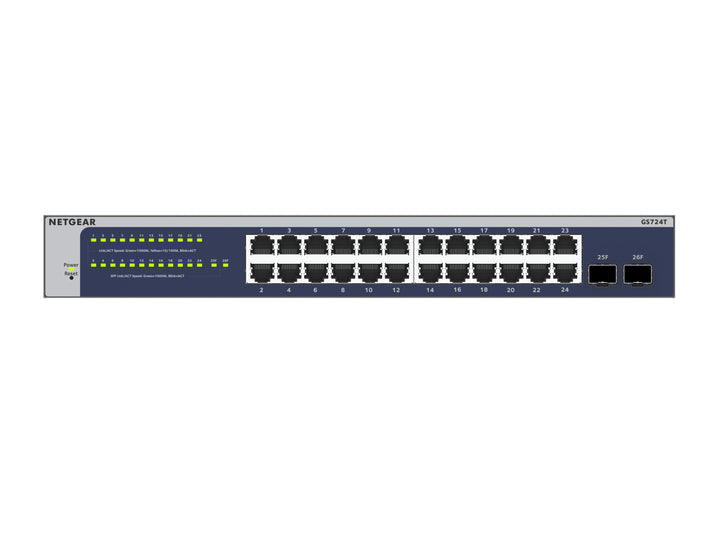 NETGEAR 24-Port Gigabit Ethernet Smart Switch with 2 Dedicated SFP Ports