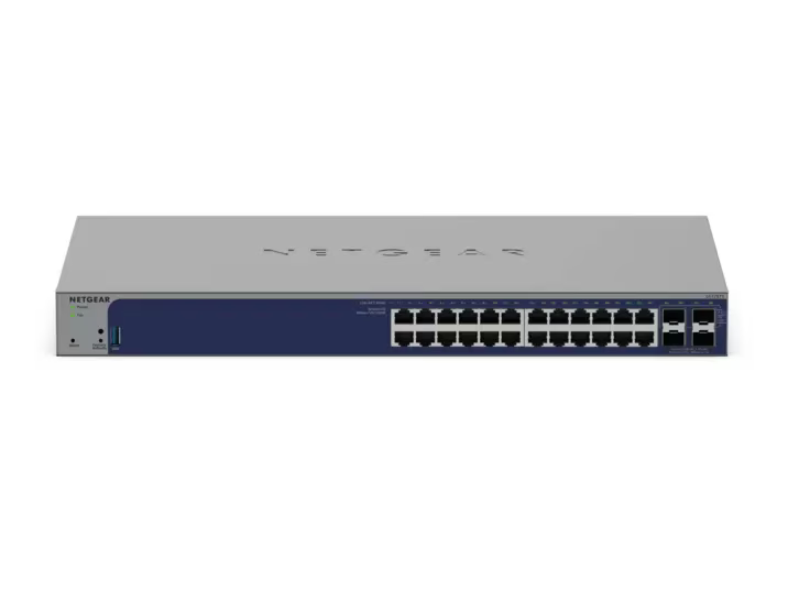 NETGEAR GS728TX 24-Port Gigabit Smart Switch w/optional Remote/Cloud Management and 4 SFP+ Ports