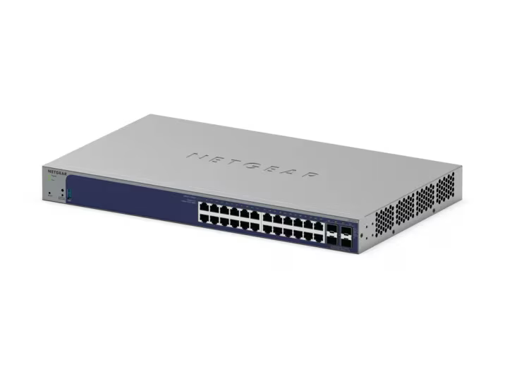 NETGEAR GS728TX 24-Port Gigabit Smart Switch w/optional Remote/Cloud Management and 4 SFP+ Ports