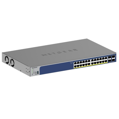 NETGEAR GS728TXP 24P GE POE+ SMART SWTH W/10G SFP+