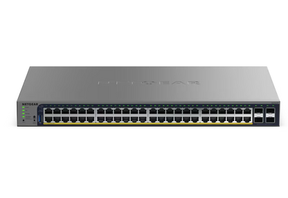 NETGEAR GS752TP 48 Port Gigabit Ethernet PoE+ Smart Switch w/ optional Remote/Cloud Management and 4 SFP Ports (380W)