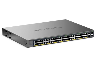 NETGEAR GS752TP 48 Port Gigabit Ethernet PoE+ Smart Switch w/ optional Remote/Cloud Management and 4 SFP Ports (380W)