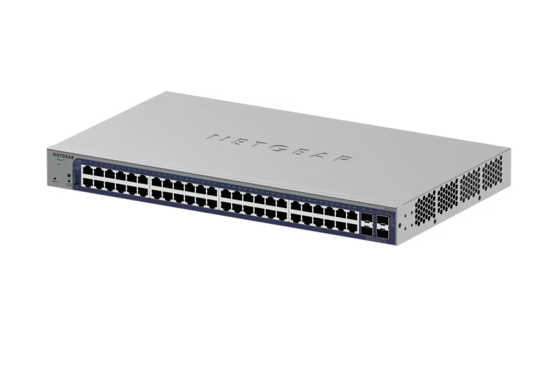 NETGEAR GS752TX 48-Port Gigabit Smart Switch w/optional Remote/Cloud Management and 4 SFP+ Ports