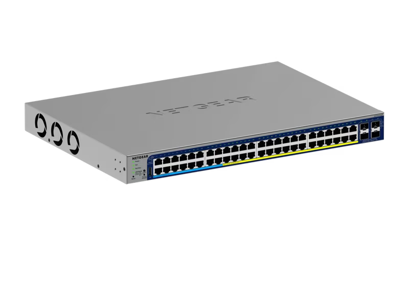 NETGEAR GS752TXUP 48-Port Gigabit PoE+ and PoE++ Smart Switch w/optional Remote/Cloud Management and 4 SFP+ Ports (640W)