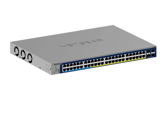 NETGEAR GS752TXUP 48-Port Gigabit PoE+ and PoE++ Smart Switch w/optional Remote/Cloud Management and 4 SFP+ Ports (640W)