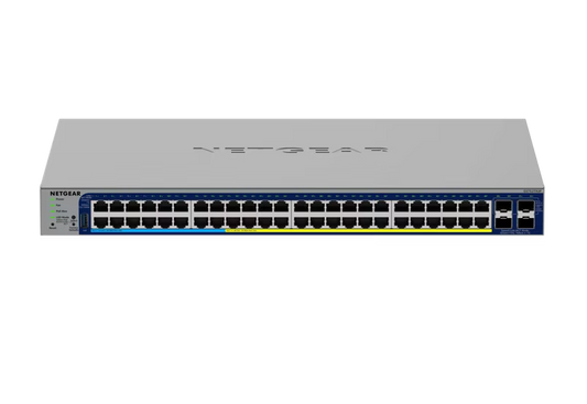 NETGEAR GS752TXUP 48-Port Gigabit PoE+ and PoE++ Smart Switch w/optional Remote/Cloud Management and 4 SFP+ Ports (640W)