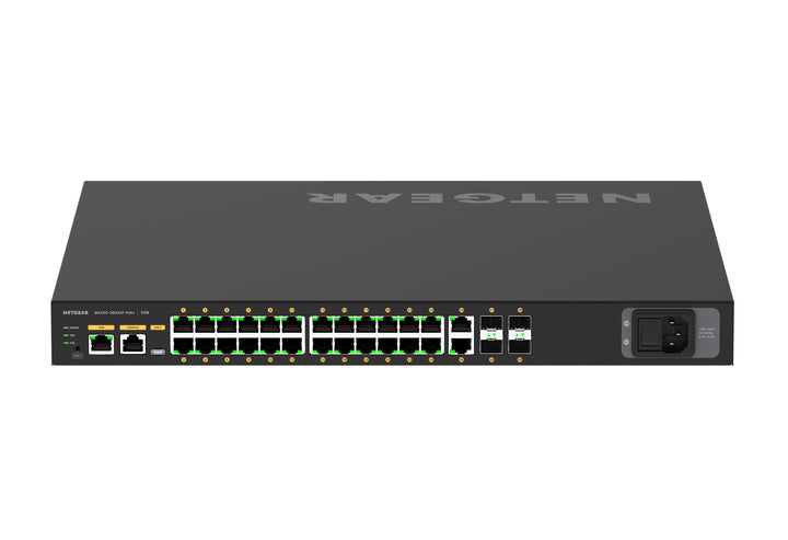 NETGEAR M4250-26G4XF-PoE+ (GSM4230PX) 24x1G PoE+ 480W 2x1G and 4xSFP+ Managed Switch (TAA Compliant)