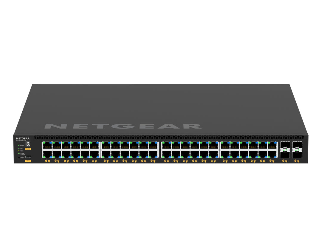 NETGEAR M4350 GSM4352 52-Port 48x1G PoE+ (236W base, up to 1,440W) and 4xSFP+ Managed Switch