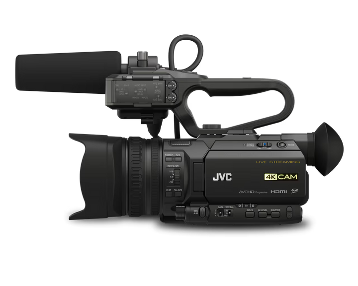 JVC GY-HM250HW UHD 4K Streaming Camcorder House of Worship Version