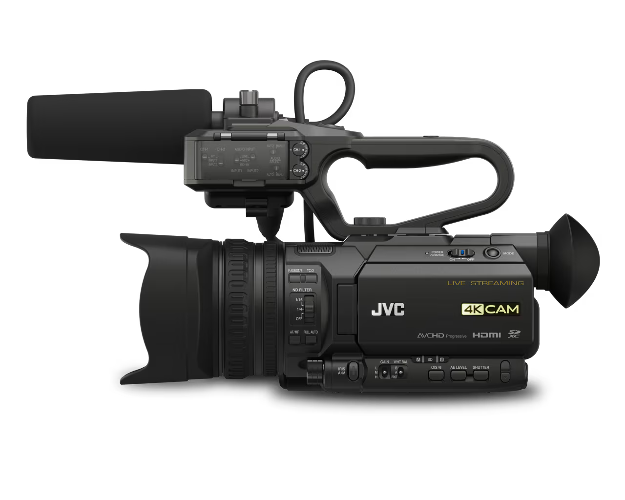 JVC GY-HM250HW UHD 4K Streaming Camcorder House of Worship Version