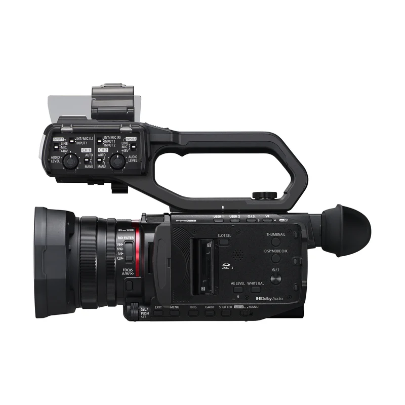 Panasonic X2100 4K Pro Camcorder with 24X Optical Zoom, Livestream, and LED Video Light