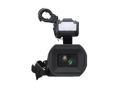 Panasonic X2100 4K Pro Camcorder with 24X Optical Zoom, Livestream, and LED Video Light