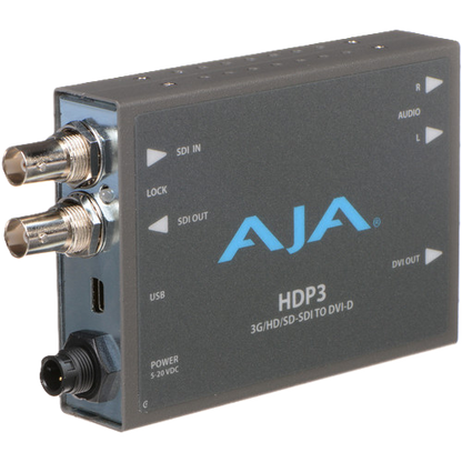 AJA HDP3 3G-SDI to DVI-D Converter with Audio