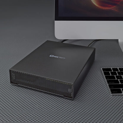 Oyen Digital HDX Pro C Dual USB-C Enterprise Hard Drive at desk