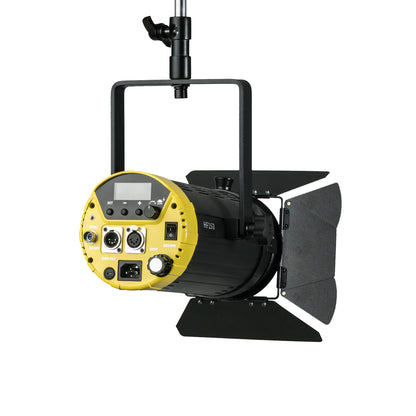 iKan Helia 150 Watt 4 in. Fresnel Bi-Color LED Studio Light w/ DMX and 8 Leaf Barn Doors