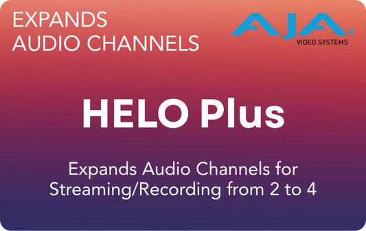 AJA HELO Plus Audio Expansion License – 2 to 4 Channels