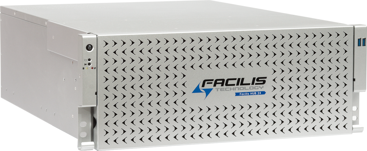 Facilis HUB 24 - 144TB System with Unlimited Seats of FastTracker, Smart Access Rules and WANLink Remote Client