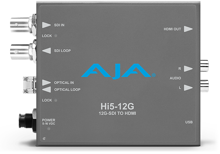 AJA HI5 12G-SDI to HDMI Conversion Transceiver for Pro Use – Videoguys