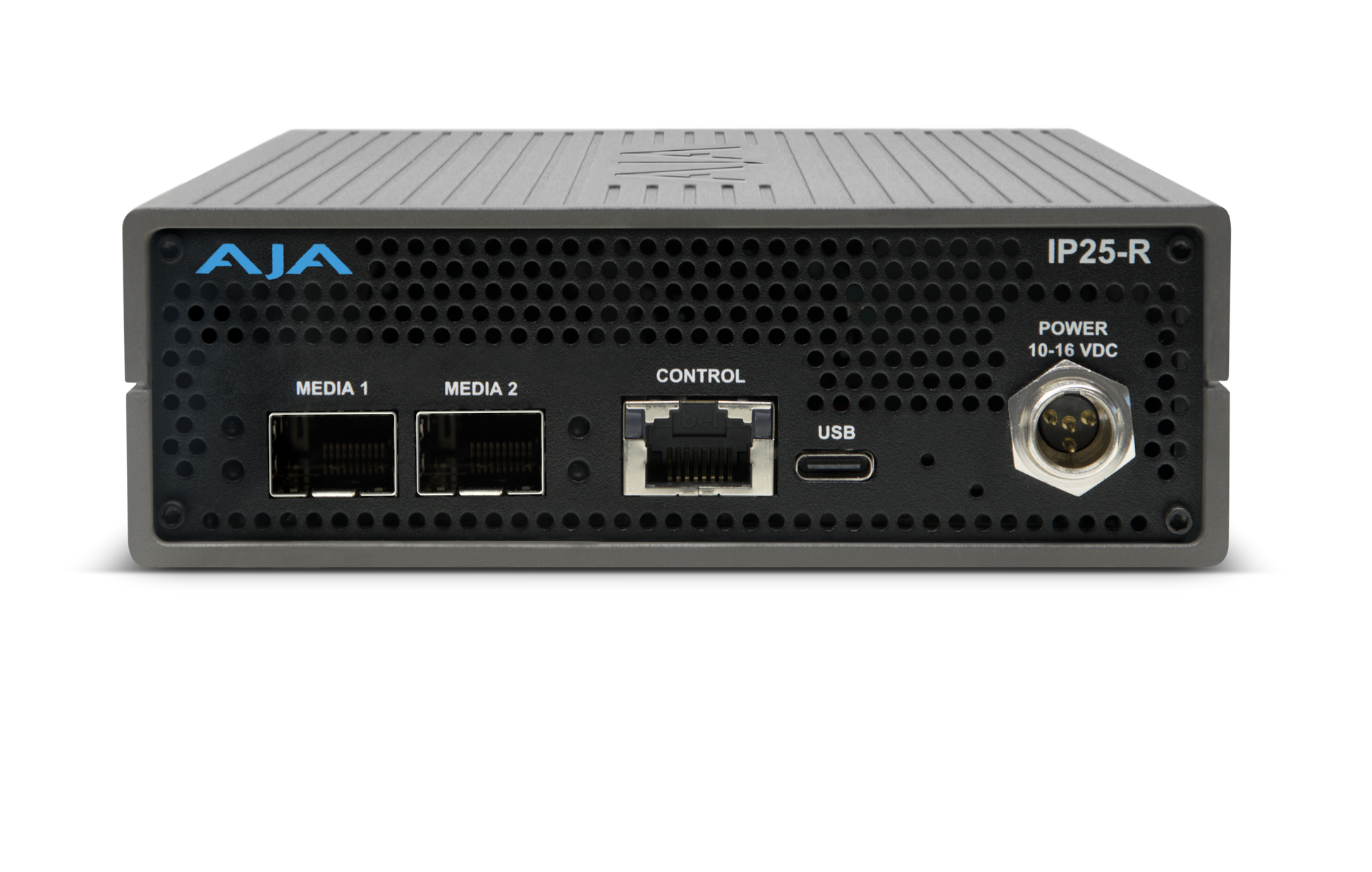 AJA 25 GigE IP Converter – Dual HDMI 2.0 + Quad 12G-SDI Outputs