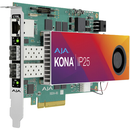 AJA KONA IP25 SMPTE ST 2110 IP I/O Card