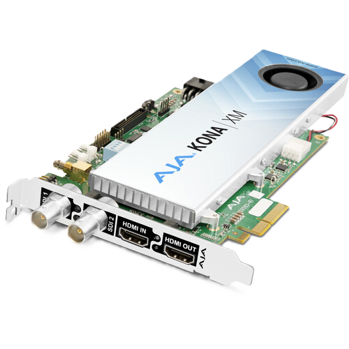 AJA KONA XM 12G-SDI and HDMI 2.0 Ultra-Low-Latency PCIe Card with Fan