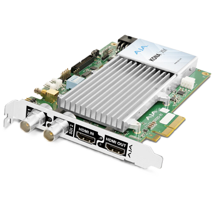 AJA KONA XM 12G-SDI and HDMI 2.0 Ultra-Low-Latency PCIe Card – Fanless