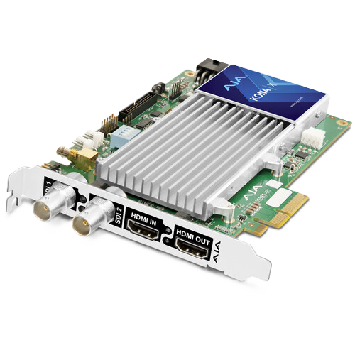 AJA KONA X 12G-SDI and HDMI 2.0 Ultra-Low-Latency PCIe Card – Fanless