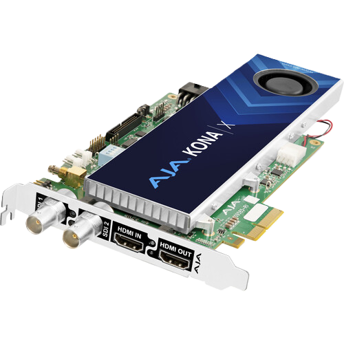 AJA KONA X 4K/UltraHD PCIe Video I/O Card with 12G-SDI and HDMI 2.0