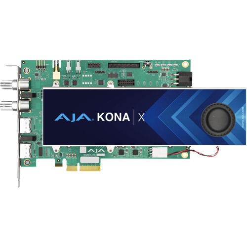 AJA KONA X 4K/UltraHD PCIe Video I/O Card with 12G-SDI and HDMI 2.0