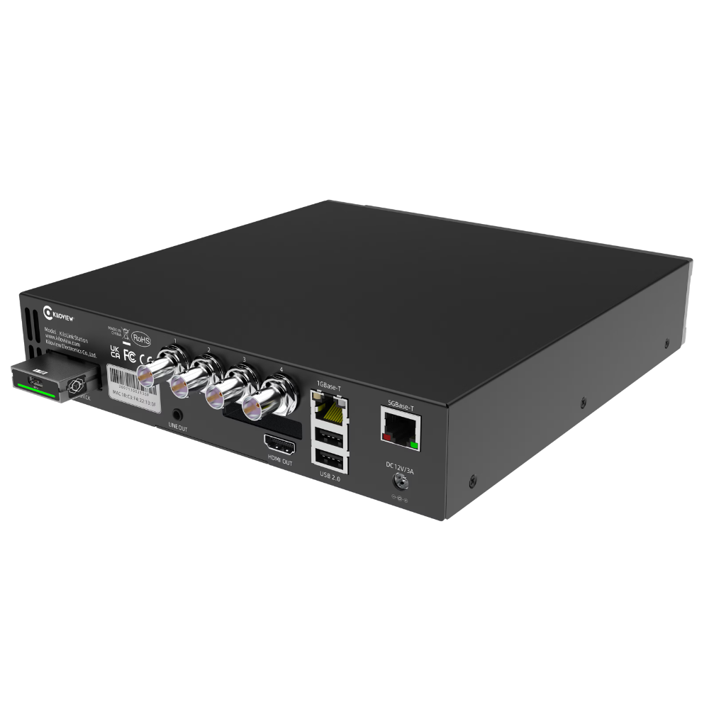 Kiloview KiloLink Station PRO with HDMI and 4x 3G-SDI Back Left Angle
