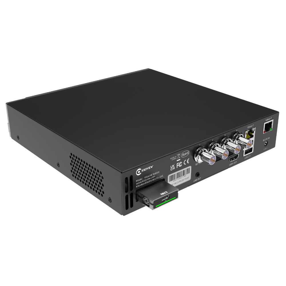 Kiloview KiloLink Station PRO with HDMI and 4x 3G-SDI Back RIght Angle