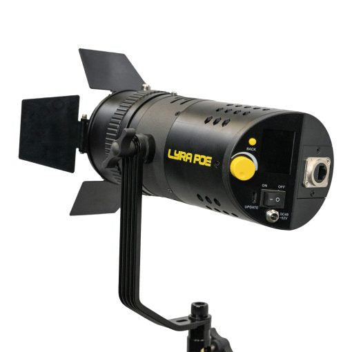 iKan Lyra POE Bi-Color Studio Zoom Fresnel LED Light w/ ArtNet and sACN DMX