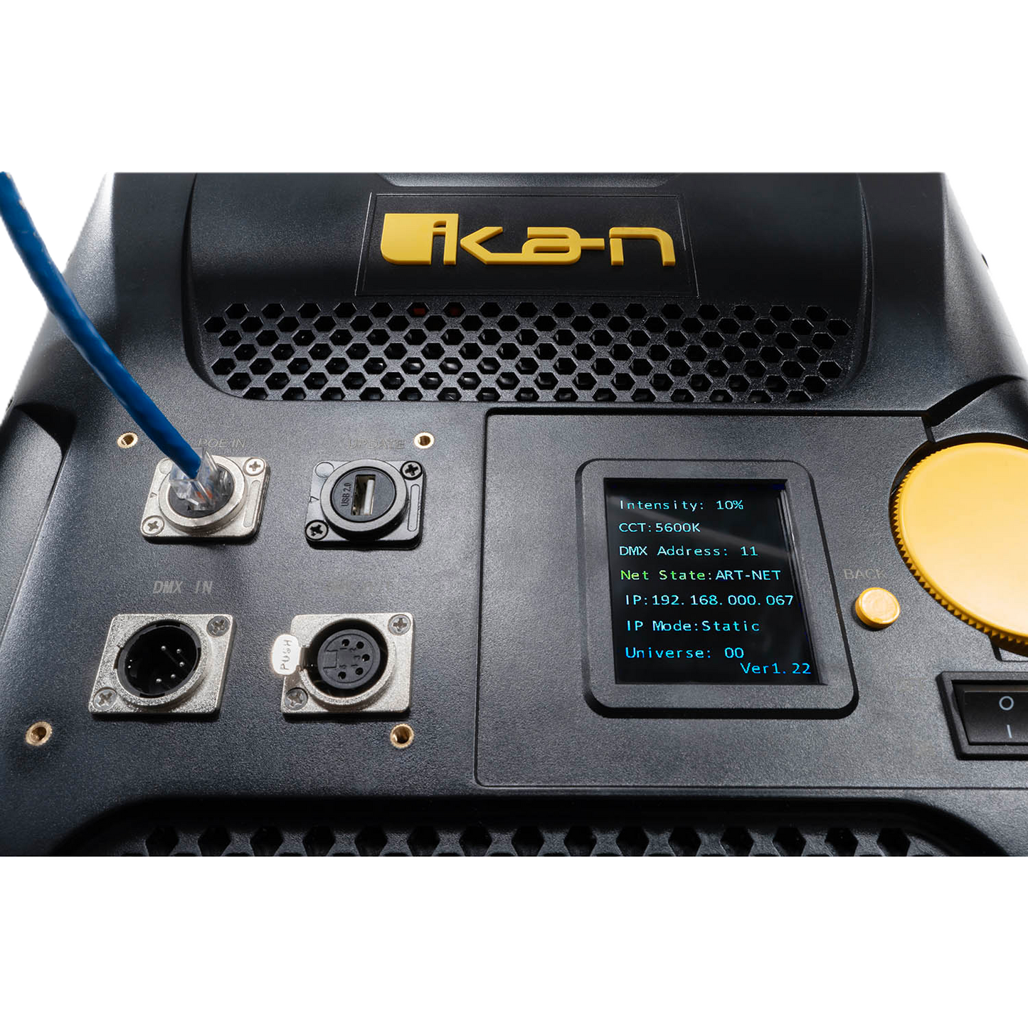 IKAN Lyra POE 1×1 Bi-Color Studio Panel Soft LED Light w/ ArtNet and sACN DMX
